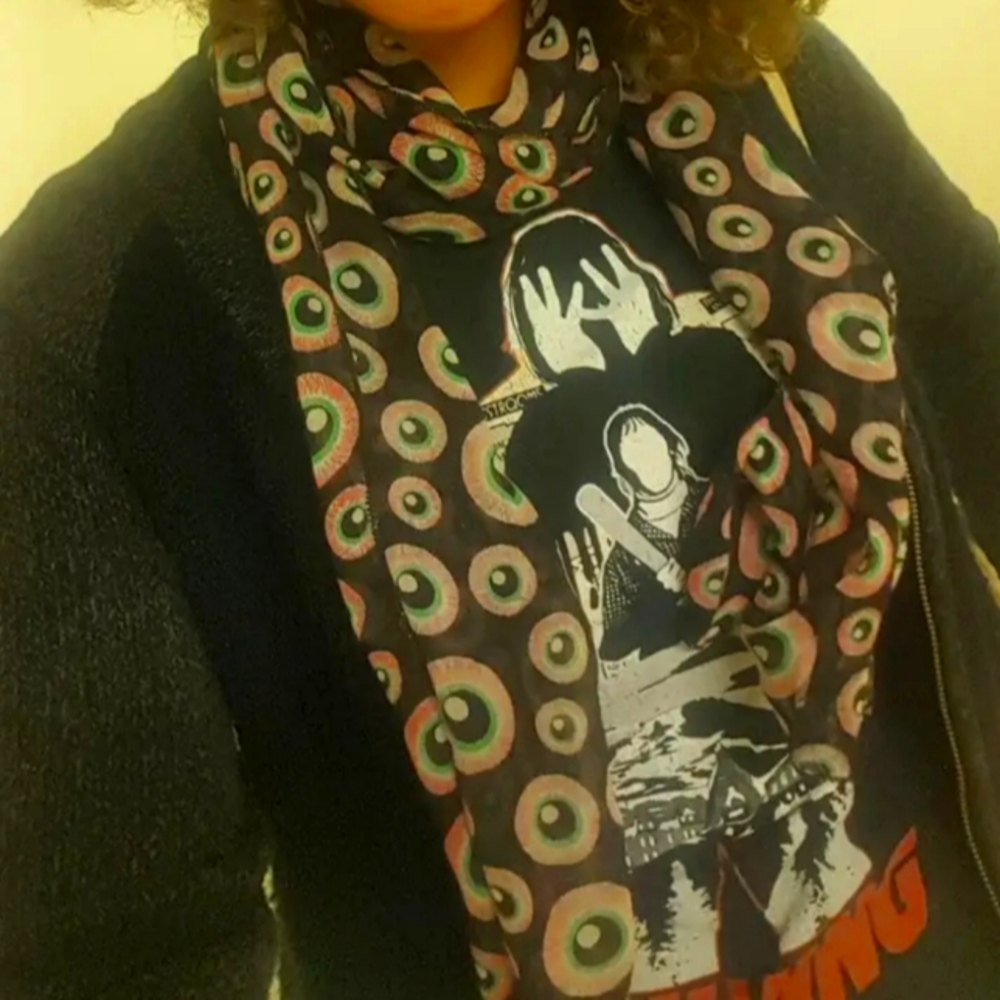 Eyeball scarf oblong